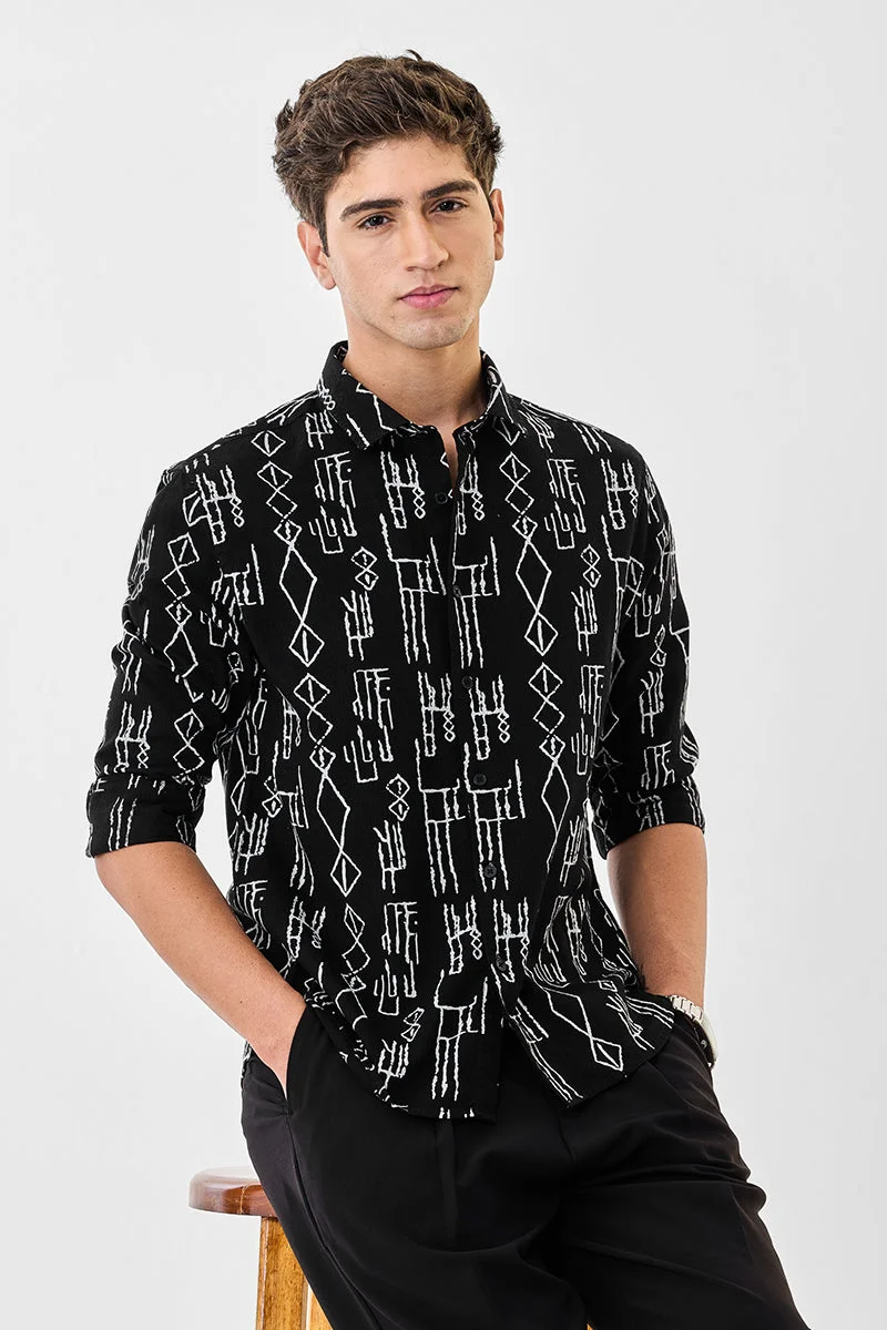 SNITCH Abstract 100% Cotton Shirt